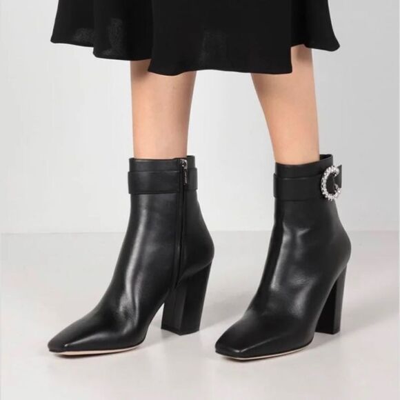 Jimmy Choo Myan 85 Leather Ankle Boots size 36 - Picture 3 of 15